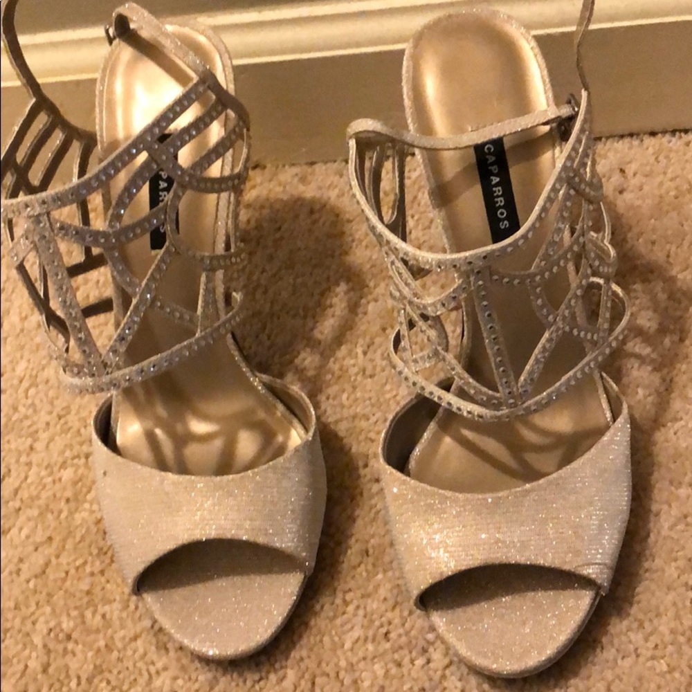 Sparkly Champagne Heels